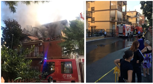 Terrore a Roma, incendio e crollo in una palazzina: tre feriti, si cercano dispersi. «Forse fuga di gas»