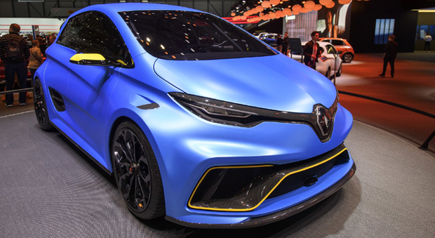 La Renault Zoe E-Sport Concept esposta a Ginevra