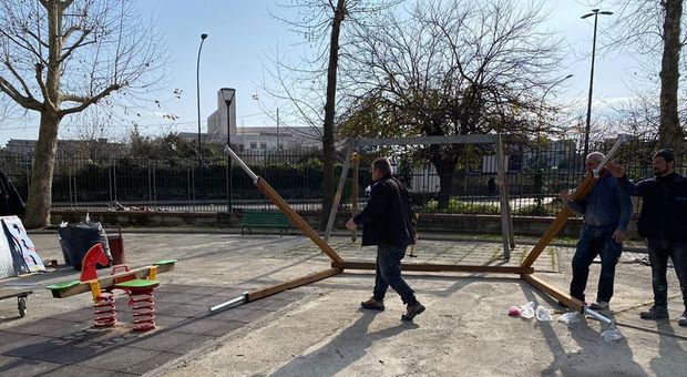 Napoli, lavori al rush finale: riapre il parco Attianese di Pianura
