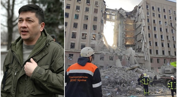 Mykolaiv, palazzo regionale distrutto da un missile. L'eroe della resistenza Vitaly Kim «salvo per miracolo, ma resta obiettivo di Putin»