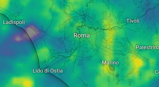 Maltempo Roma, pioggia e forte vento per tutta la giornata: allerta arancione nel Lazio