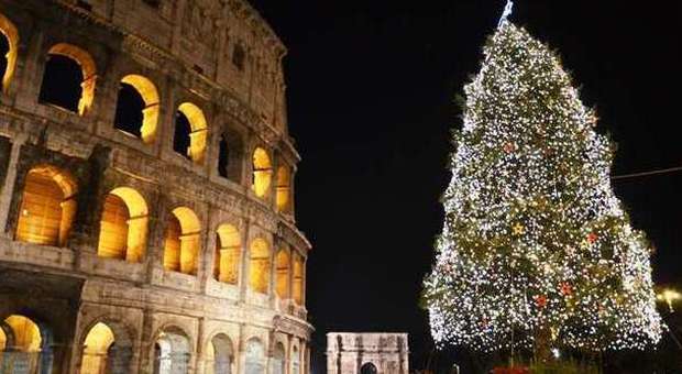 L'albero di Natale al Colosseo