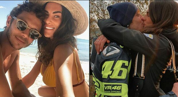 Valentino Rossi e Francesca Novello, immagini tratte da Instagram