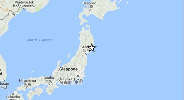 Forte terremoto in Giappone di magnitudo 6.3. Interessato il nord-est del Paese