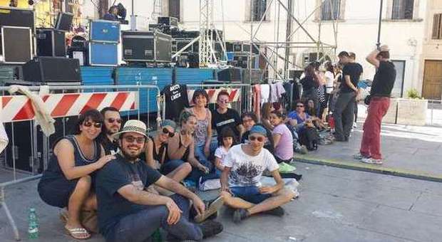 Fans di Masini in piazza San Francesco