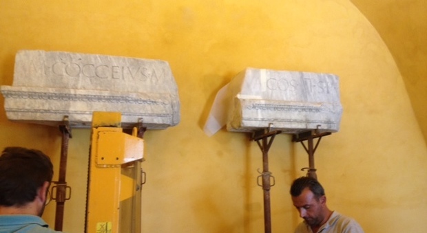 Le epigrafi di Nerva al Museo archeologico di Formia