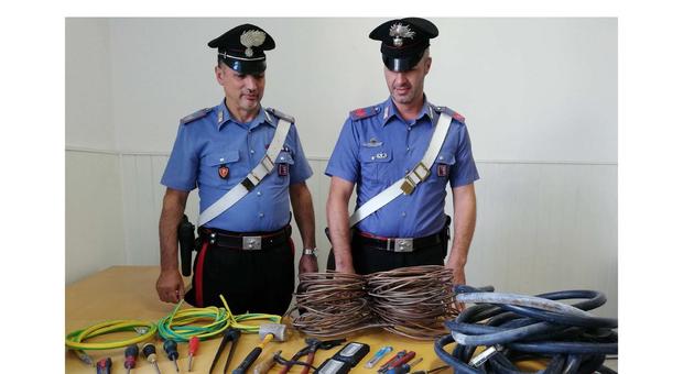 "Pizzicati" a rubare cavi di rame, in auto già 60 chili: quattro arresti