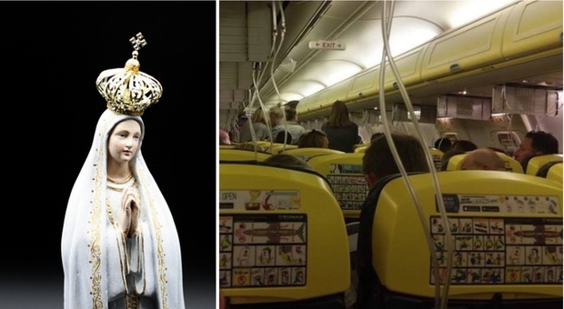 Statua della madonna sul volo Ryanair