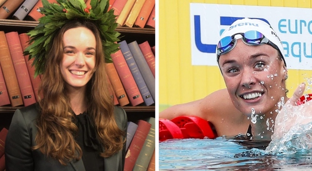 argherita Panziera, la campionessa europea di nuoto si è laureata all’Università Link: 110 e lode in Economia