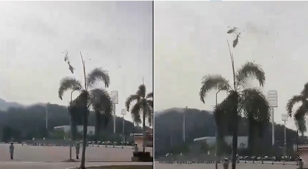 Malesia, due elicotteri militari si scontrano in volo durante una parata: 10 morti