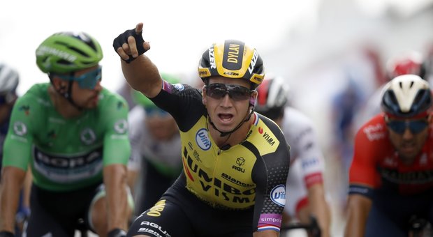 Tour de France, Groenewegen vince la 7/a tappa, Ciccone resta in maglia gialla