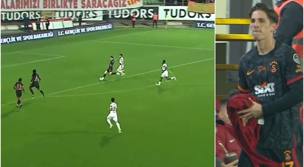 Zaniolo, gol all'esordio con il Galatasaray: l'ex Roma entra e segna dopo soli 14 minuti