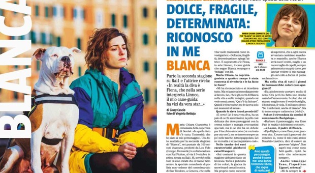 Blanca torna in tv, la rivelazione della protagonista Chiara Giannetta: «Sul set tra me e lo chef Nanni nasce qualcosa»