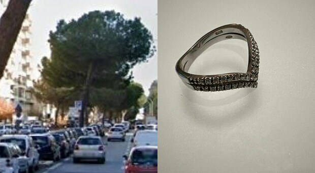 L'anello perso da una donna e ritrovato da una passante nel quartiere Furio Camillo