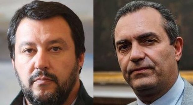 Matteo Salvini e Luigi De Magistris