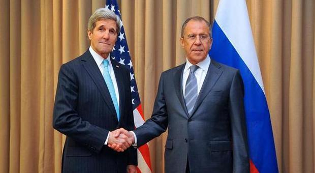 John Kerry e Sergei Lavrov