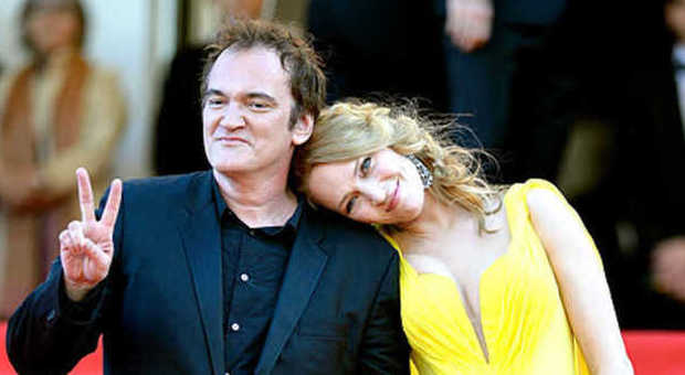 Quentin Tarantino e Uma Thurman