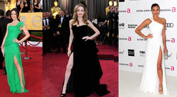 Spacco sul red carpet per Emily Blunt, Angelina Jolie e Irina Shayk