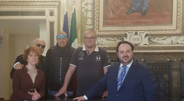 Le vecchie glorie del «Napoli Calcio» in visita a Sant'Agata