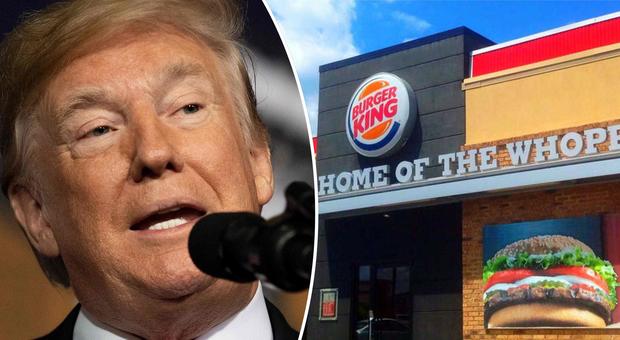 Trump e la gaffe sugli hamburger, anche Burger King ironizza sul presidente Usa