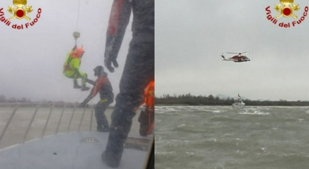 Paura a Venezia, raffiche di vento "fuori controllo" spingono una barca in secca: tre persone bloccate