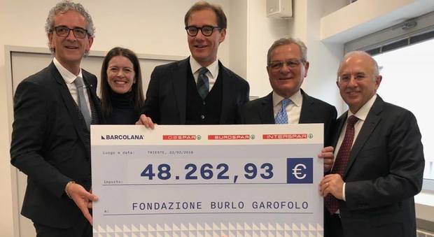 Nasce la fondazione "Burlo Garofolo": donati 48mila euro