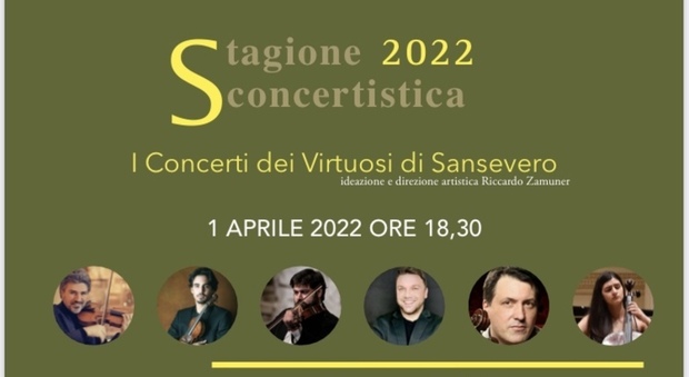«I virtuosi di Sansevero in sestetto» in concerto al Pio Monte della Misericordia
