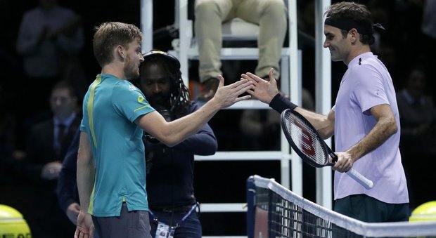 Atp Finals, Federer ko: Goffin in finale con Dimitrov