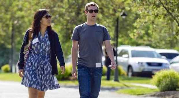 Mark Zuckerberg con la moglie Priscilla