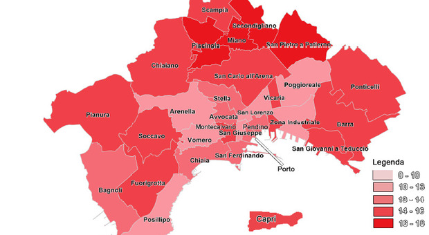 Covid a Napoli, 140mila positivi: Ponticelli e Miano i quartieri con più contagiati, ecco la mappa completa