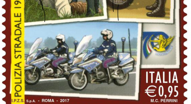 Roma, un francobollo speciale per il 70mo della Polstrada