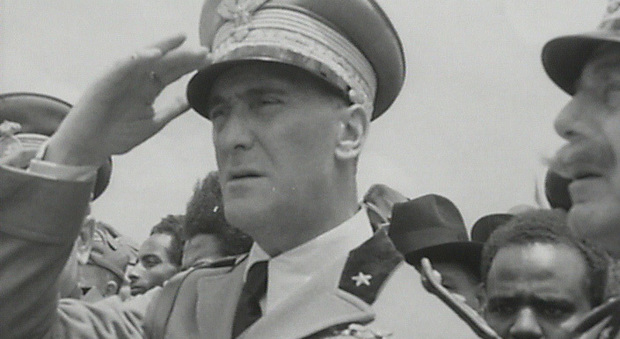 1 ottobre 1943 Graziani guida una manifestazione a favore della rinascita delle forze armate della Rsi