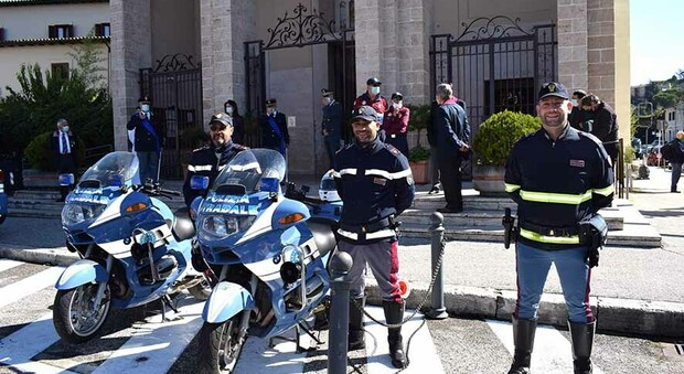 Rieti, celebrato il patrono della Polizia: messa a San Miche Arcangelo concelebrata dai due vescovi. Foto