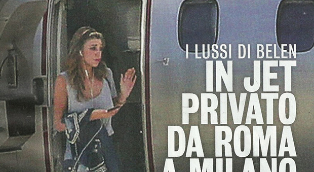 Belen e Iannone, viaggio nel lusso: col jet privato da Roma a Milano