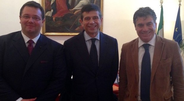 Da sinistra Mirco Carloni, Maurizio Lupi e Massimo Seri