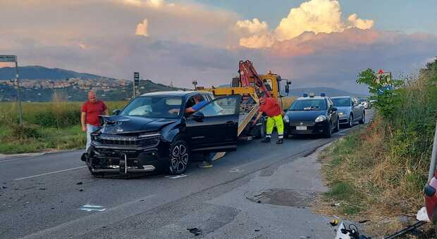 Scontro tra auto sulla Casilina ad Anagni, due feriti e qualche disagio per la viabilità