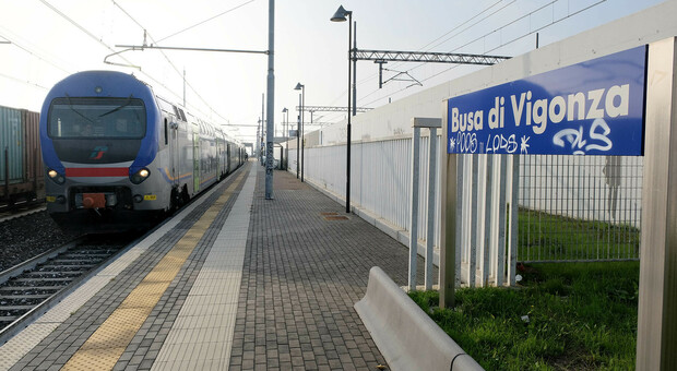Treno alla stazione di Busa di Vigonza (foto di repertorio)