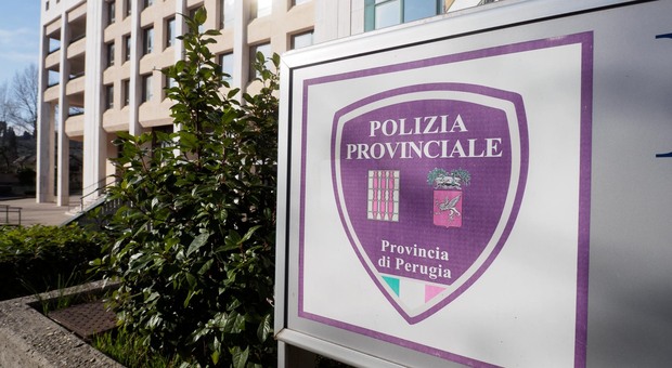 La sede della polizia provinciale a Perugia