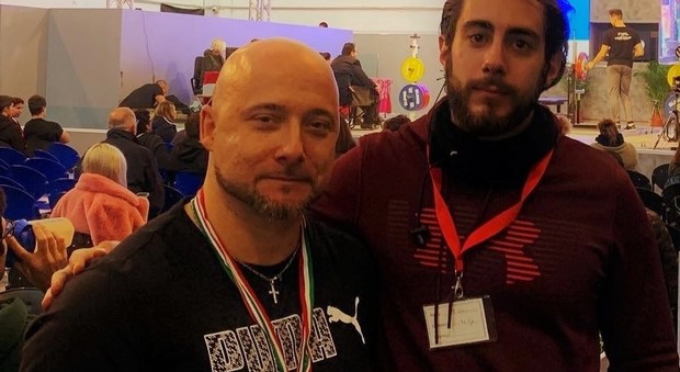 Simone Alberico insieme all’allenatore Marco Piattoni
