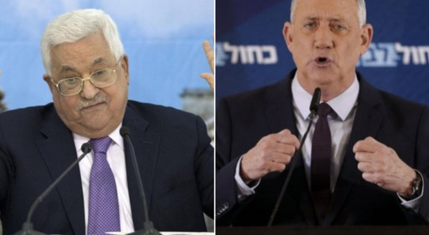 Medio Oriente, Abu Mazen incontra Gantz: primo faccia a faccia da un decennio