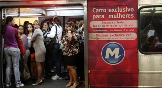 Brasile, il 97% delle donne molestata sui mezzi pubblici