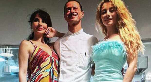 nella foto: Miriana Trevisan, chef Nando Porcaro, Antonella Salvucci