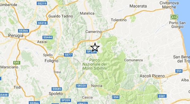 Ancora terremoto, scossa di magnitudo 3.9 vicino Camerino