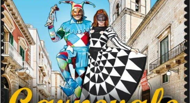 Francobollo speciale per il Carnevale di Putignano: Poste celebra uno degli eventi più antichi d'Italia