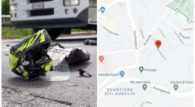 Incidente su via Aurelia: morto motociclista di 52 anni, tre persone ferite