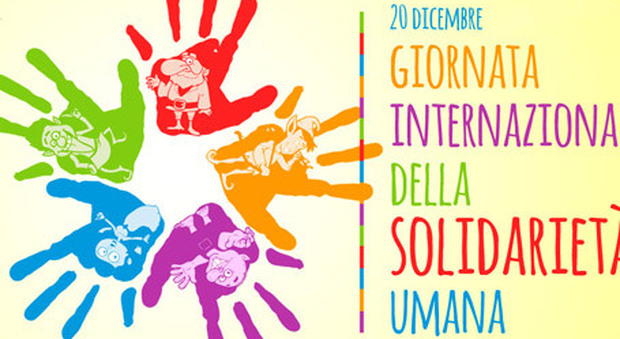 Oggi lunedì 20 dicembre Barbanera ricorda: oggi è la giornata internazionel della solidarietà umana