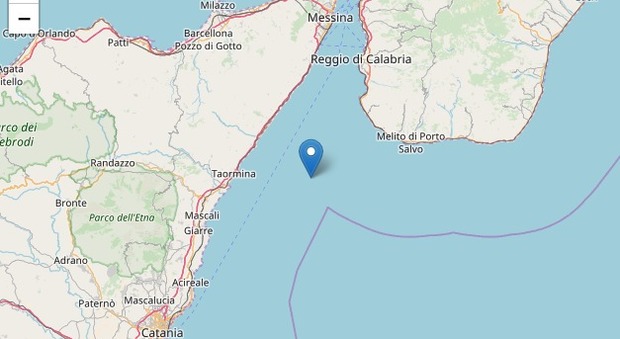 Terremoto nello stretto di Messina, poco fa scossa di magnitudo 3.0
