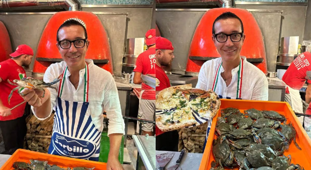 Pizza con il granchio blu da Sorbillo a Napoli: «Buonissima, meglio di quello tradizionale»