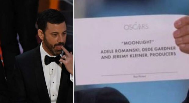 Oscar, clamoroso scambio di buste: «Vince La La Land», ma il miglior film è Moonlight