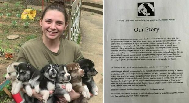 La figlia 22enne muore per salvare un cane, la mamma fonda un'organizzazione di soccorso per onorare la sua memoria: «Era il suo sogno»
